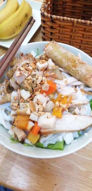 Quang noodles at Bo De Tam Bodhicitta in Da Nang