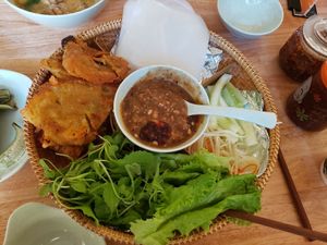 The best bánh xèo I've ever tasted. 😋 Very low price as well. at Bo De Tam Bodhicitta in Da Nang