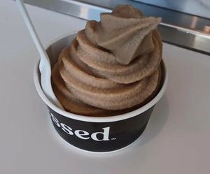 Vanilla soft serve at Pressed Juicery in Walnut Creek