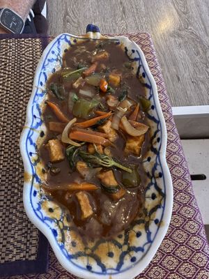 Tofu lat pik  at Villa Thai in Tahiti