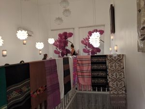 Dining room (upstairs) at Villa Thai in Tahiti