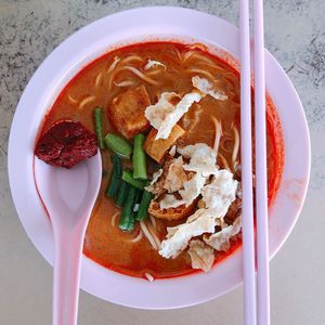 Laksa at Phor Tay Ling 菩提林素食 in Penang