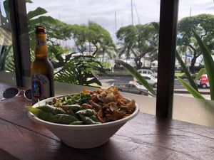 Tofu Poke bowl  at Poke Bar in Tahiti