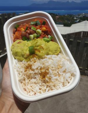 Green box at Les Tabliers Vert in Tahiti