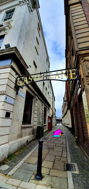 Follow this way from High Street to Lotus shop at Lotus Store in Bedford