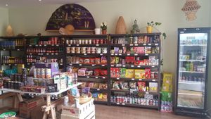 Variety of choices from sweets, Snacks, noodles, rice, Vegan burger mix , sausage mix, falafel mix... at Lotus Store in Bedford