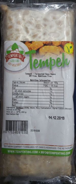 Vegan Tempeh at Lotus Store in Bedford