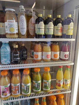 Kombucha and drinks at Koszyk Smakow in Warsaw