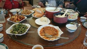 awesome spread at Happy Family Vegetarian Restaurant - Rowland Heights in Rowland Heights