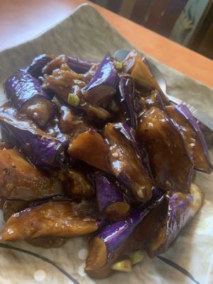 Eggplantt  at Happy Family Vegetarian Restaurant - Rowland Heights in Rowland Heights
