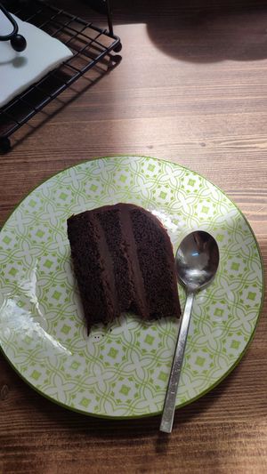 Chocolate cake at Ana Bistro Vegetarian in Constanta