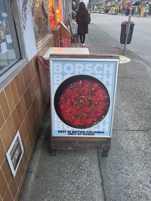   at Kozak Ukraїnian Eatery in New Westminster