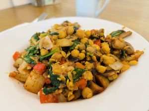 Chick Pea Scramble   at Mother's Market Kitchen in Huntington Beach