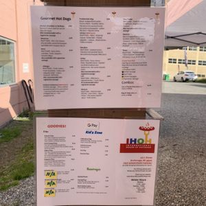 Menu at International House of Hotdogs - Food Truck in Anchorage