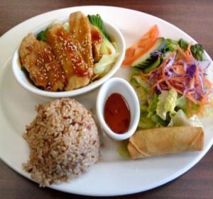 Teriyaki chicken at My Vegan in Pasadena