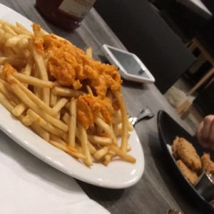 cashew cheese fries at My Vegan in Pasadena