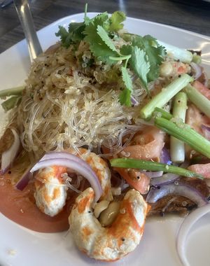 Mung bean noodle salad  at My Vegan in Pasadena