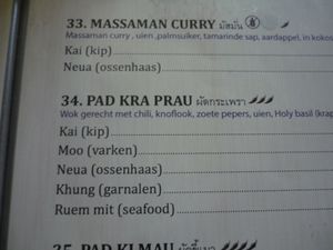 Veganisable options at Pinto Thai in Enschede
