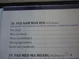 Veganisable options at Pinto Thai in Enschede