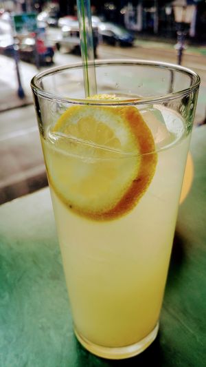 Homemade lemonade at Henry's Burgers in Fitzroy