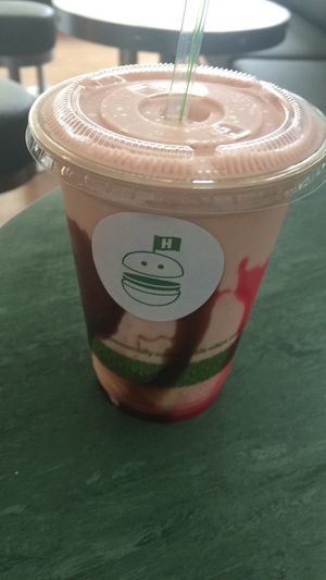 The only place that sells vegan soft serve & thickshakes at Henry's Burgers in Fitzroy