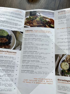 Menu  at Native Kitchen in Dalton