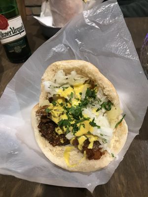 Falafel sabich ma senza uova  at Hummus Bar - Király Utca in Budapest