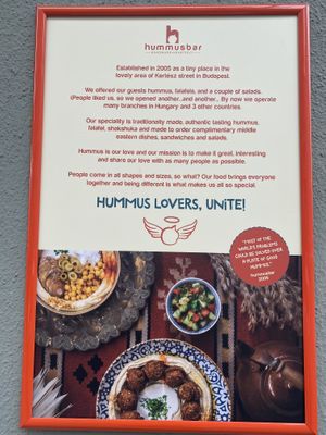 FYI   at Hummus Bar - Király Utca in Budapest