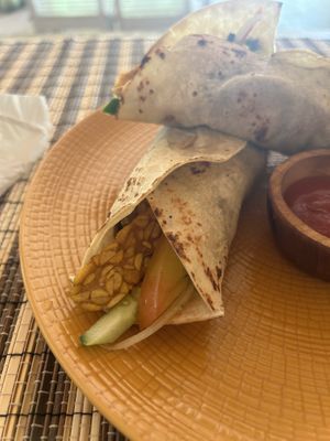 tempeh veggie wrap  at AB Bar & Resto in Penida Island