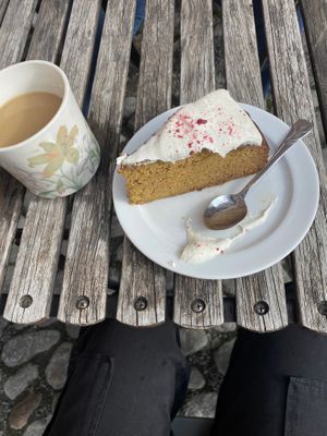 Carrot cake at Turun Kirjakahvila in Turku