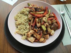 Vegan wok. at Markt Kitchen in Skopje