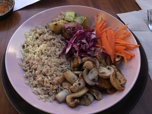 Vegan bowl. at Markt Kitchen in Skopje