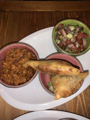 Samosas  at Fine Mama in Marrakech