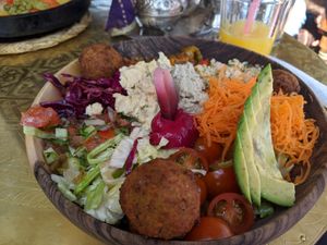 Mama Falafel Bowl at Fine Mama in Marrakech