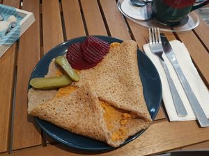 Crêpe mit herzhaftem Aufstrich at Crêperie Chez Moi in Eschwege