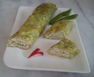 wild garlin in crêpes - vegetarian at Crêperie Chez Moi in Eschwege