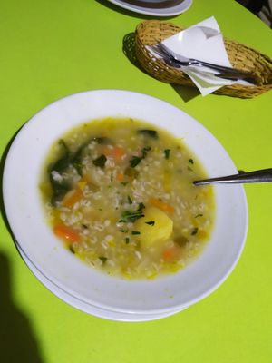 Soup for lunch at El Olivo in Cusco