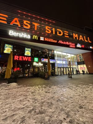Entrance from outside the mall.  at Peter Pane - East Side Mall in Berlin