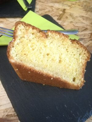 Vegan orange almond cake at Senso Unico in Olbia