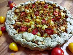 Vegan veggies pie at IoleBakery in Sofia