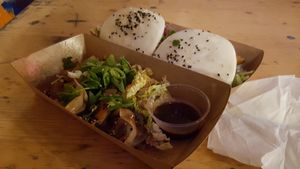 Dumplings and steamed buns at Silk Road - Food Stand in Oslo