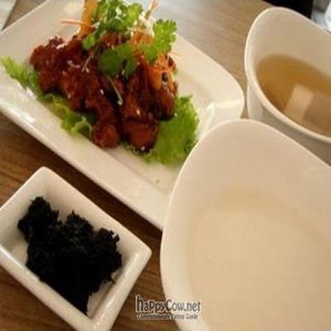 Set meal with Soup of the Day + Main + Olive Fried Rice or Congee ... at Naive in East Singapore