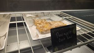 Pineapple oat bar at Cavegirl Coffeehouse in Longmont