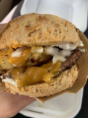 Breakfast sandwich   at Erin McKenna's Bakery in Santa Monica