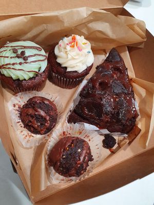 Chocolate cake at Erin McKenna's Bakery in Santa Monica