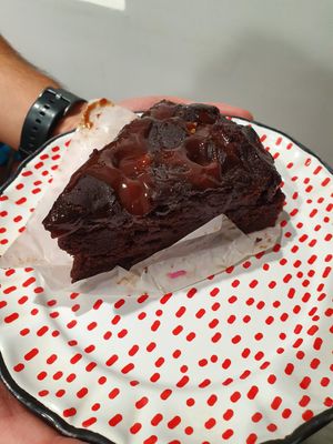 Chocolate cake at Erin McKenna's Bakery in Santa Monica