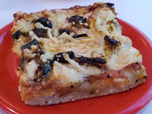 Pizza by the slice at Erin McKenna's Bakery in Santa Monica