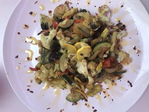 Roasted veggies at Erin McKenna's Bakery in Santa Monica