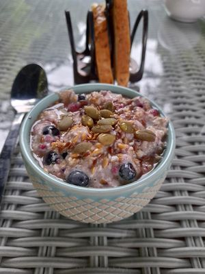 Bircher at The Base Vegan Retreat & Small Animal Sanctuary in Bristol