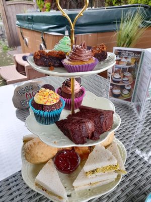 Afternoon tea at The Base Vegan Retreat & Small Animal Sanctuary in Bristol